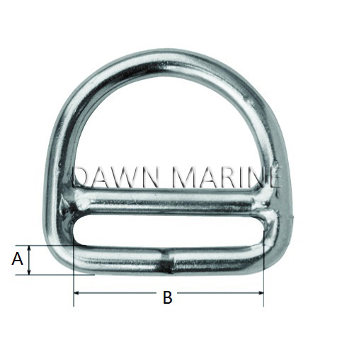 Stainless Steel D Ring With Bar-2