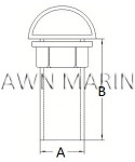 AISI 316 Stainless Steel Scupper | Dawn Marine