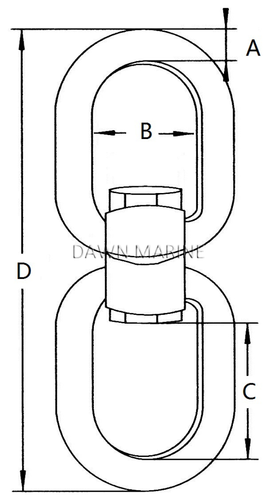 Stainless Steel Swivel Eye and Eye Dawn Marine